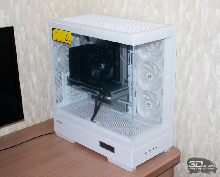 Обзор и тестирование корпуса Zalman P50 DS White: «аквариум» с подсветкой