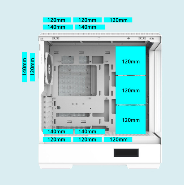 Обзор и тестирование корпуса Zalman P50 DS White: «аквариум» с подсветкой