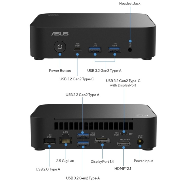 Asus представила мини-ПК NUC 14 Essential на энергоэффективных чипах Alder Lake-N Refresh, которые Intel ещё не представила