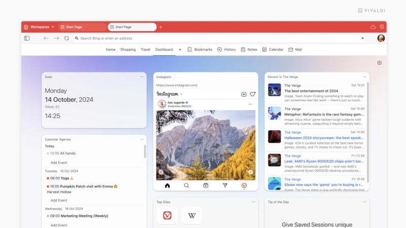 Вышел браузер Vivaldi 7.0 — с  YouTube без рекламы, виджетами, удобным управлением новостями и почтой