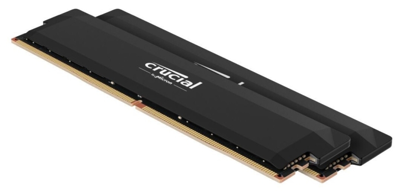 Micron выпустила комплект модулей памяти Crucial Pro DDR5-6400 на 32 Гбайт