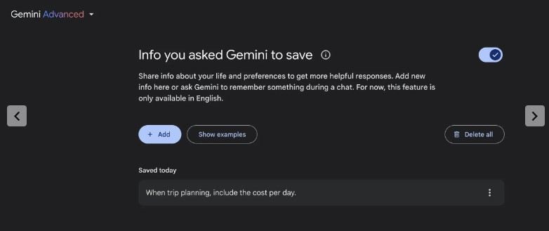 Google научила Gemini запоминать личную информацию о пользователе — для его же удобства